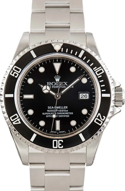 Rolex Sea-Dweller 16600 Black kol saati