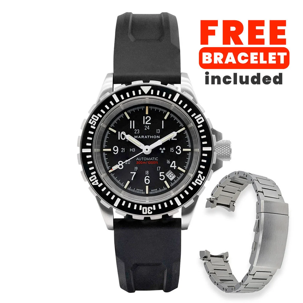Marathon Swiss Made, GSAR Automatic Military Divers Watch with Sapphire Crystal #WW194006NGM kol saati