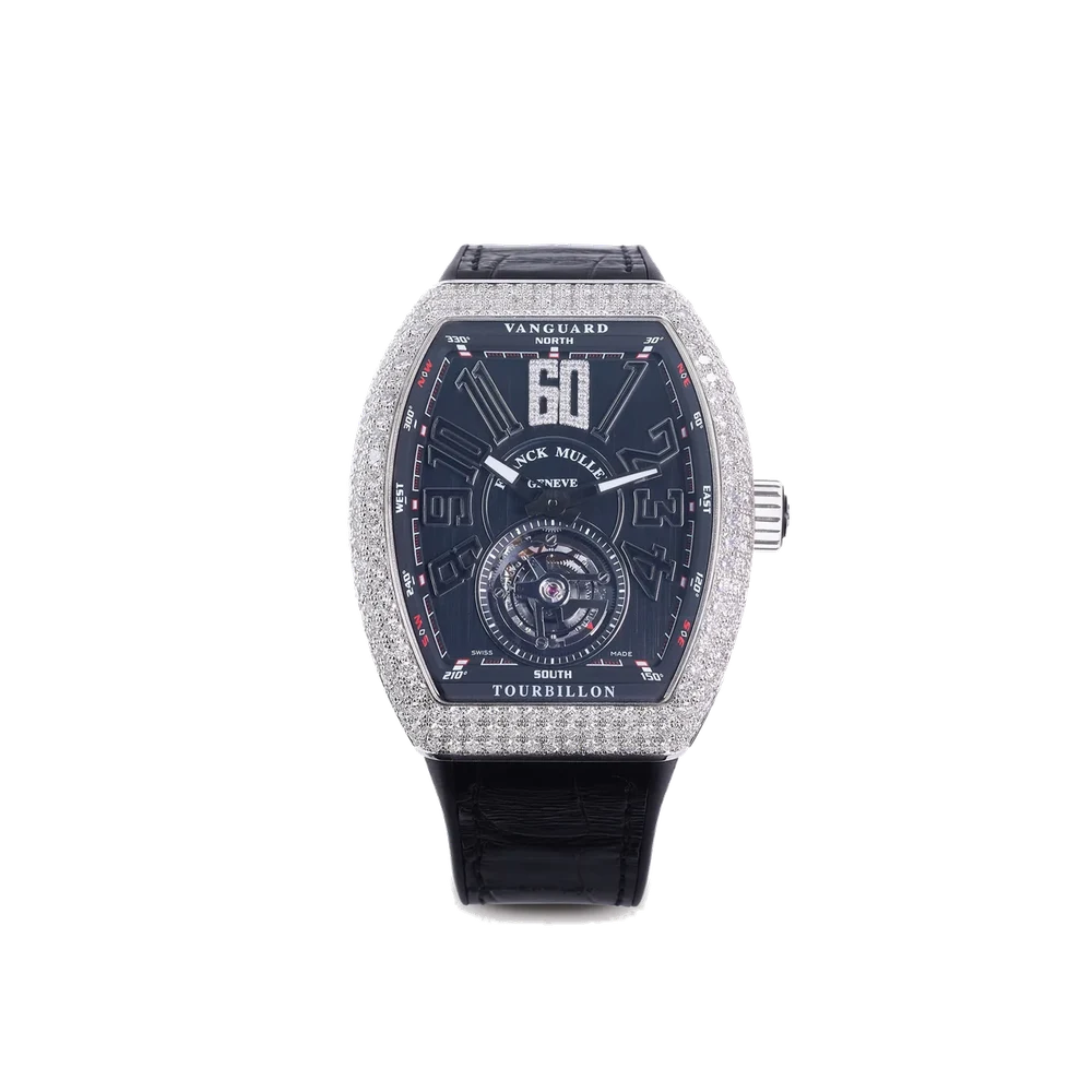 Franck Muller FRANCK MULLER, REF. V45TD60CD0G, VANGUARD TOURBILLON, LIMITED EDITION OF 3 PIECES, 18K WHITE GOLD kol saati