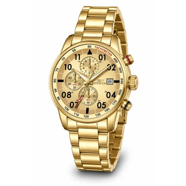 Invicta Chase Durer - Watch - 44mm, Gold (69583) kol saati