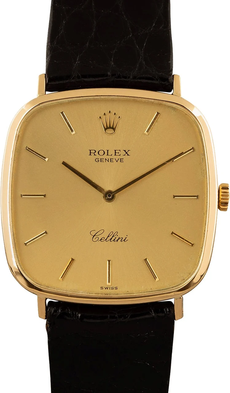 Rolex Cellini 4114 18k Yellow Gold 30 mm kol saati