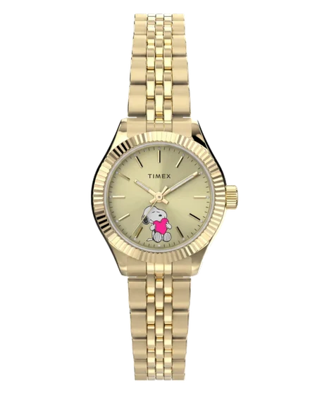 Timex Peanuts x Legacy Mini Heart Hug 25mm Stainless Steel Bracelet Watch TW6A07400 kol sa