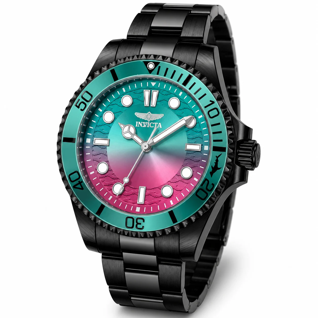 Invicta Pro Diver Kromatyk Watch - 43mm, Black (50969) 43 mm kol saati