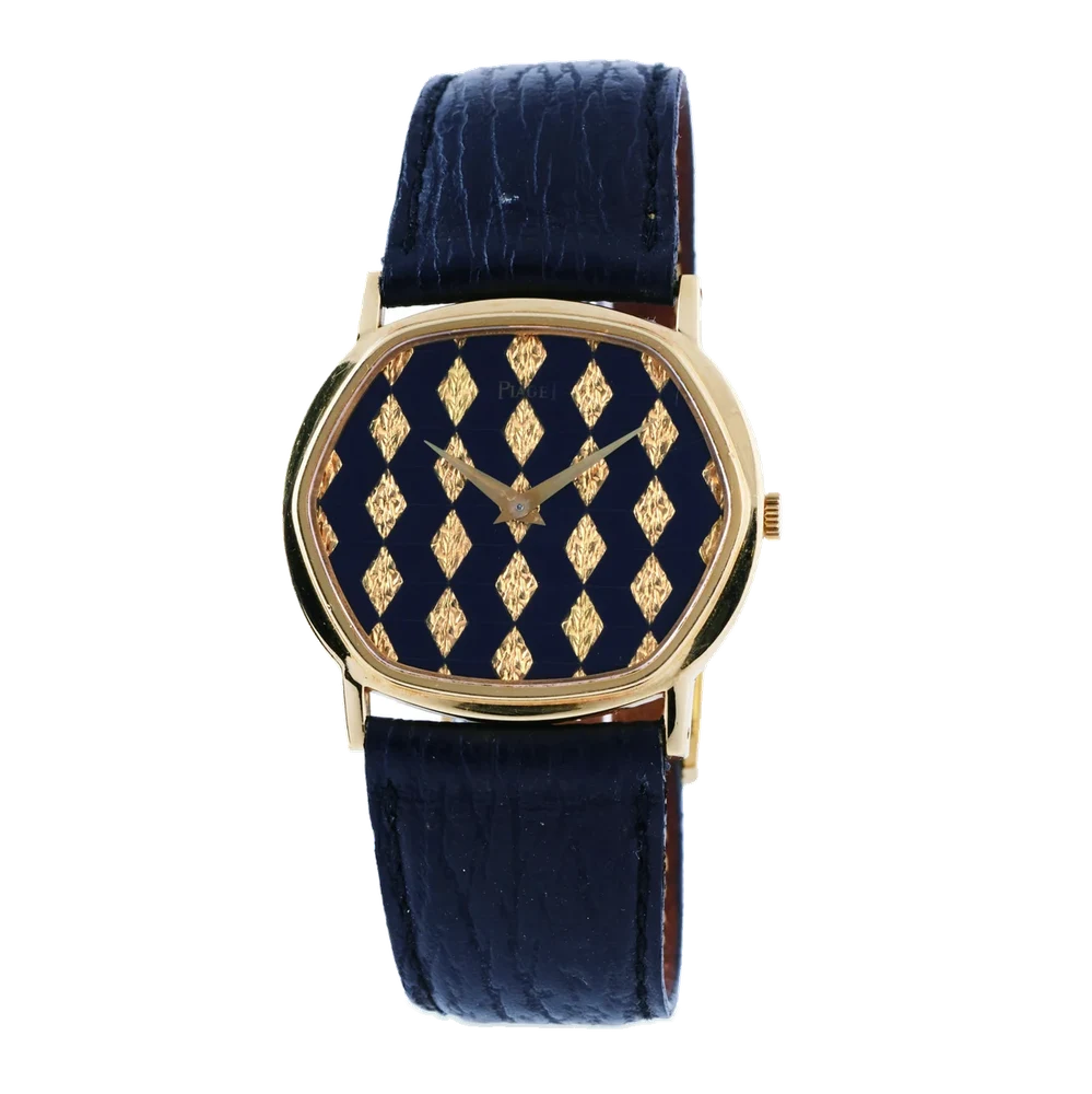 Piaget PIAGET REF. 9597, ONYX AND GOLD PATTERN ,18K YELLOW GOLD kol saati