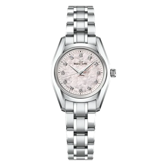 Grand Seiko Quartz 62GS model with a dial inspired by cherry blossoms STGF387 kol saati
