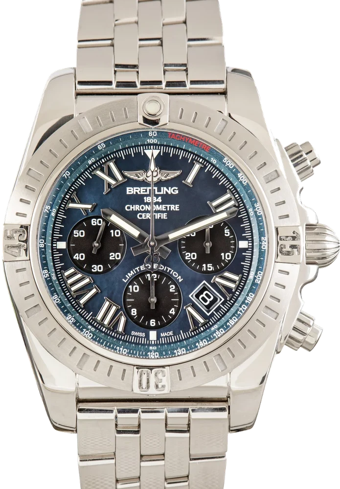Breitling Chronomat JSP Roman Black Mother of Pearl Limited Edition AB01153A1B1A1 44 mm kol saati