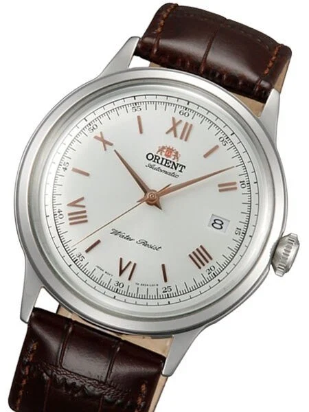 Orient Scratch and Dent - Bambino Automatic Dress Watch with White Dial, Roman Numeral Markers #ER2400BW 1 SND035 kol saati
