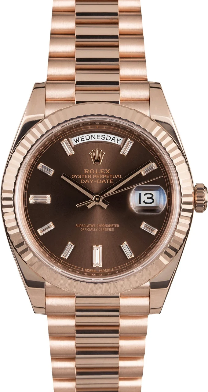 Rolex Presidential Rose Gold 228235 Diamonds 228235CHDP 40 mm kol saati