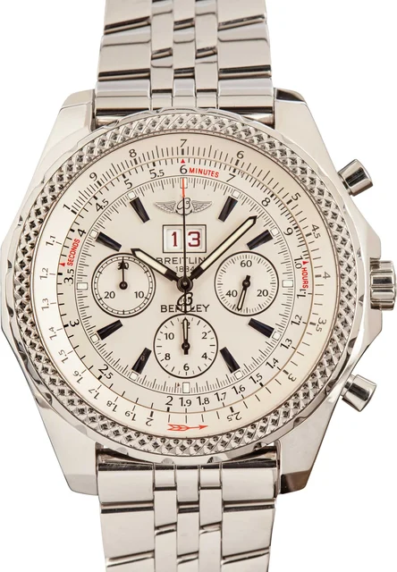 Breitling Bentley Stainless Steel Silver Dial A4436212/G573 kol saati