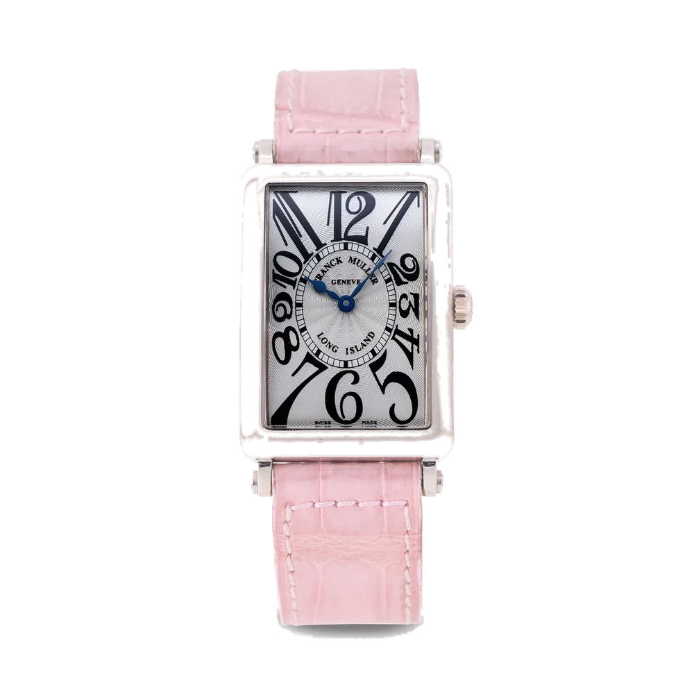 Franck Muller FRANCK MULLER, REF. 950Q20G, LONG ISLAND, RECTANGULAR, 18K WHITE GOLD kol saati