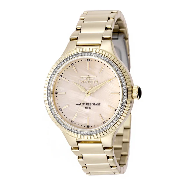 Invicta Angel Celertis Watch w/ Mother of Pearl Dial - 38mm. Gold (50646) kol saati
