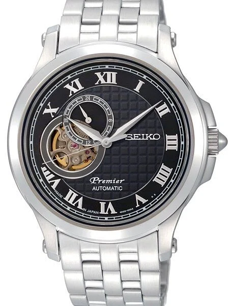 Seiko Premier Open Heart, Hand Windable Automatic Watch #SSA023J1 40.5 mm kol saati