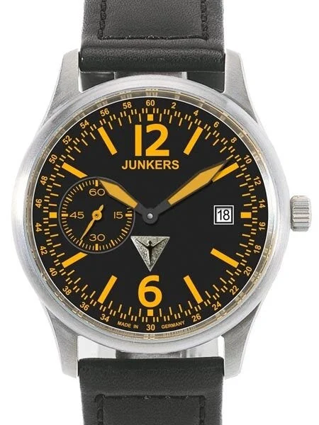 Junkers World Flight Records Hand Wind Titanium Watch #6238-5 kol saati