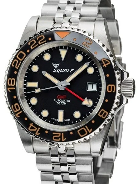 Squale Scratch and Dent - 300 meter Swiss Automatic GMT watch with Ceramic Bezel, AR Sapph
