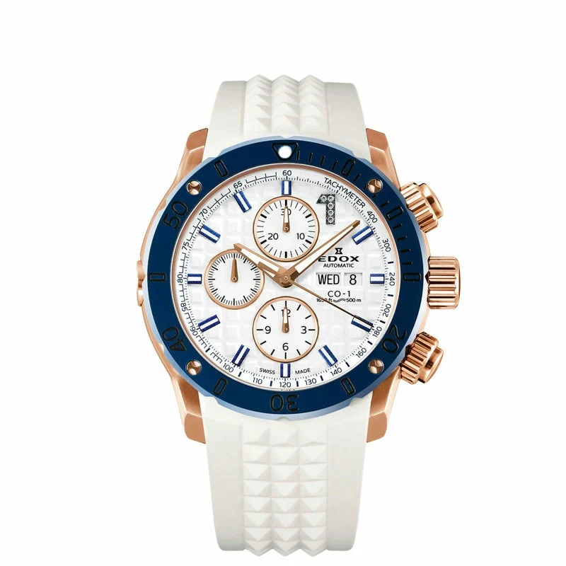 EDOX 01122-37RBU3-BIDBU9 45 mm kol saati