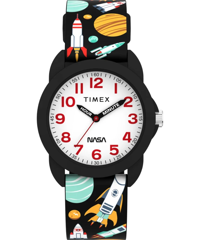 Timex Kids Time Teacher 30mm Silicone Strap Watch TW2Y59800 30 mm kol saati