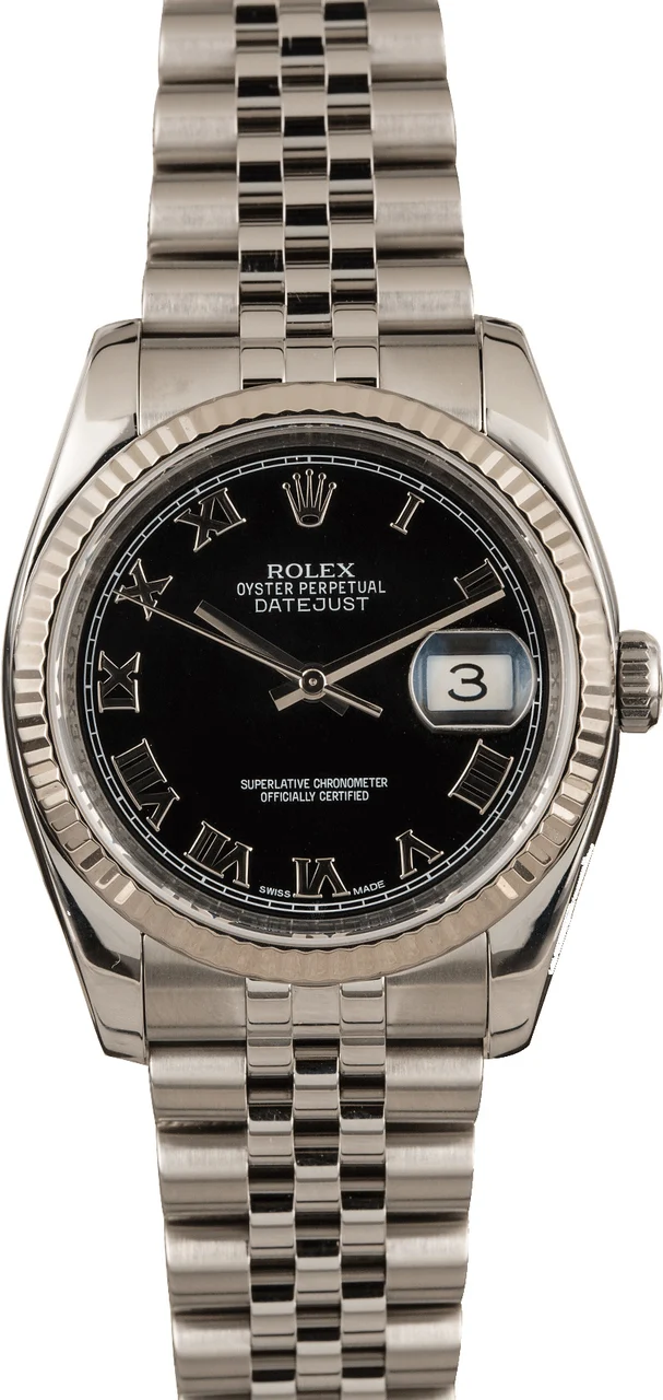 Rolex DateJust Steel 116234 116234BKRJ 36 mm kol saati
