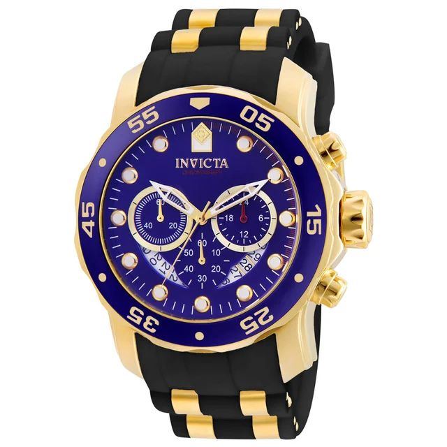 Invicta Pro Diver SCUBA Watch - 48mm. Gold, Black (ZG-6983) kol saati