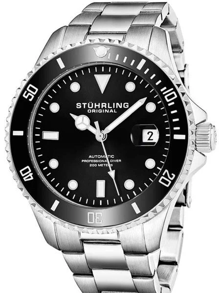 Stuhrling Regatta 200 Meter Automatic Dive Watch with 42mm Case #792.01 42 mm kol saati