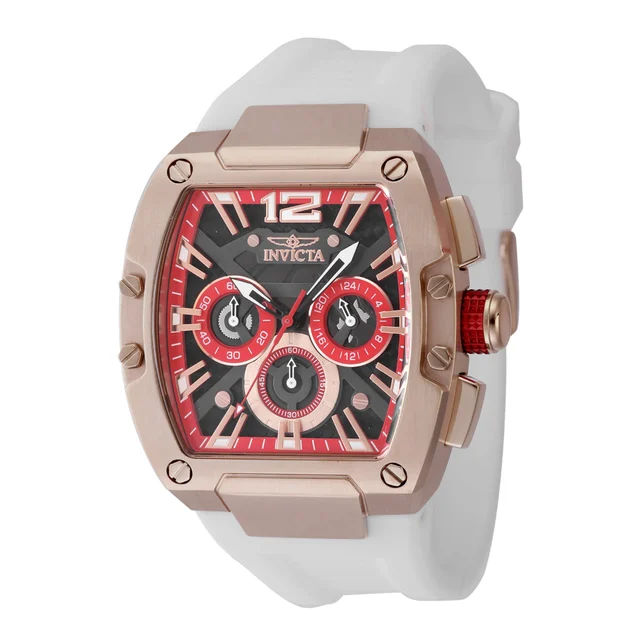 Invicta Racing Sector Grid Watch - 43mm, White (48471) kol saati