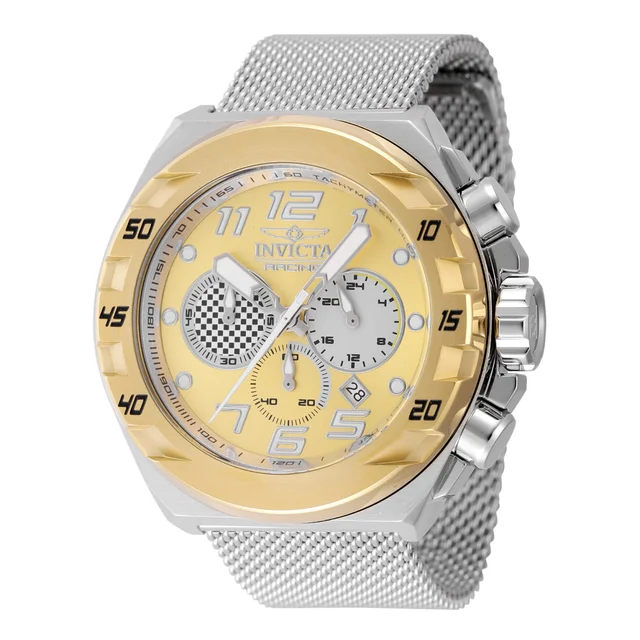 Invicta Racing Checkered Velocity Watch - 48mm, Steel (47204) kol saati