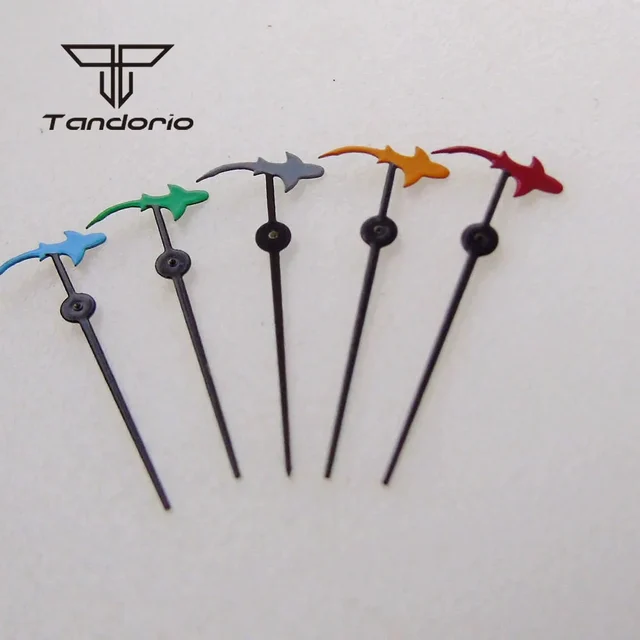 Tandorio Shark Watch Hands Accessories Second Pointers Replacement Spare Parts Fit NH34 NH