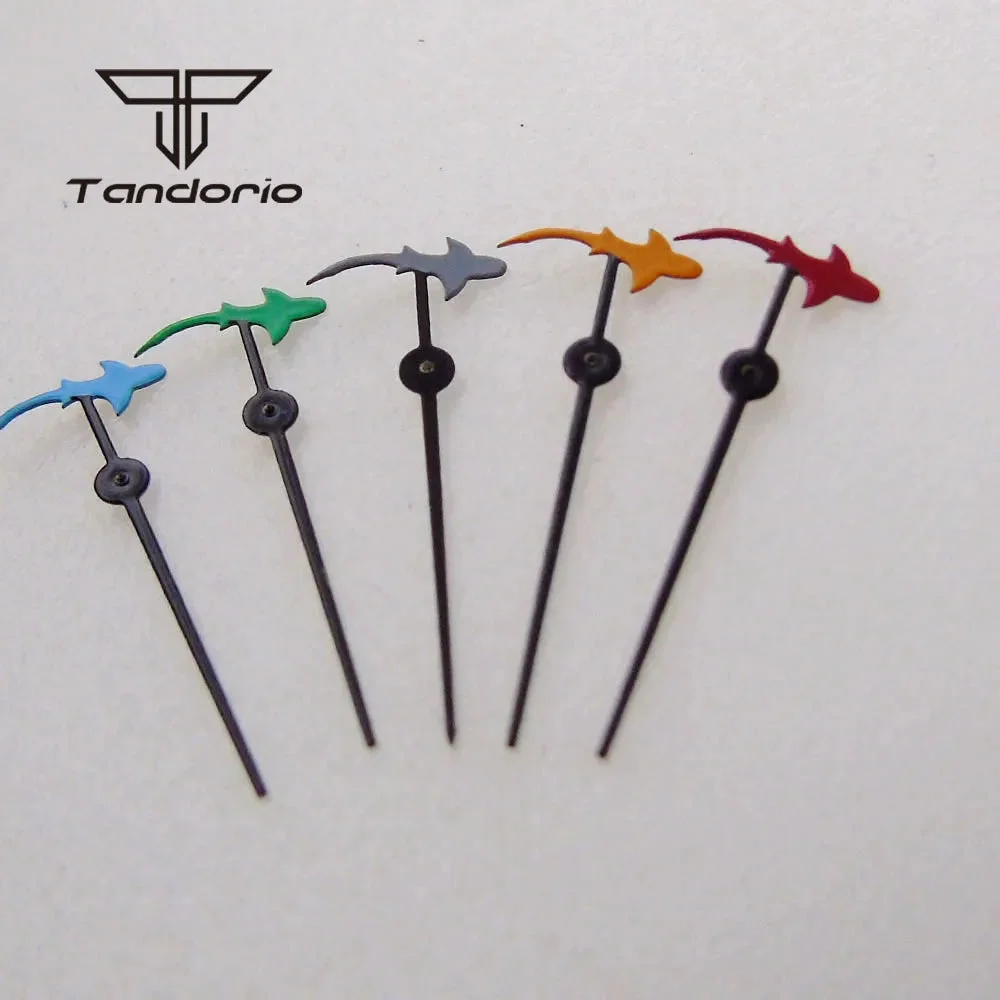 Tandorio Watches Shark Watch Hands Accessories Second Pointers Replacement Spare Parts Fit NH34 NH35 NH36 NH38 Automatic Movement 1005010214117811-black red kol saati