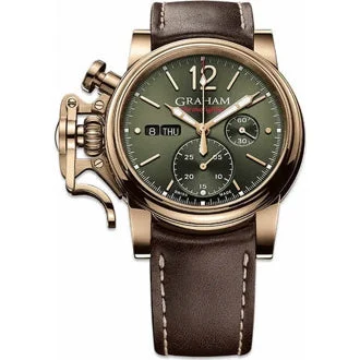 Graham Chronofighter Vintage Bronze Green & Gold 2CVAK.G02A.L136V kol saati