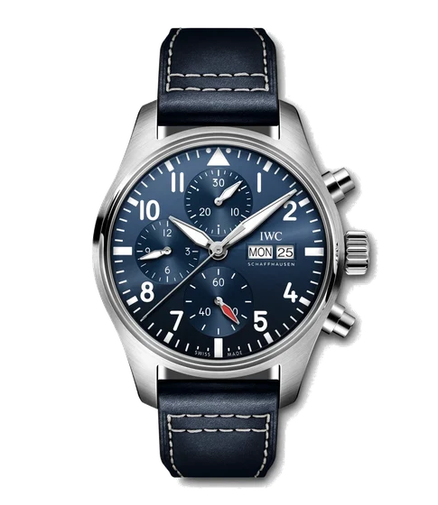 IWC Pilot’s Watch Chronograph 41 IW388101 Blue Dial kol saati