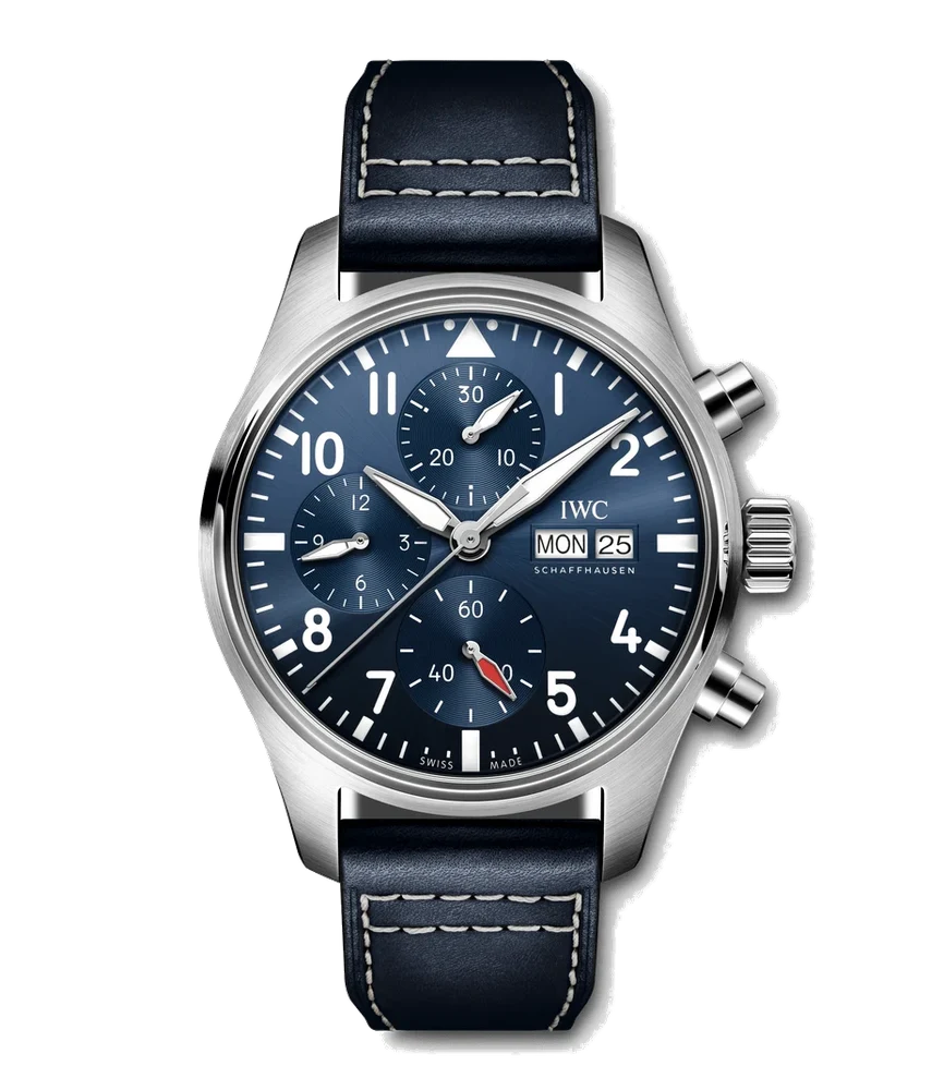 IWC Pilot’s Watch Chronograph 41 IW388101 Blue Dial 41 mm kol saati