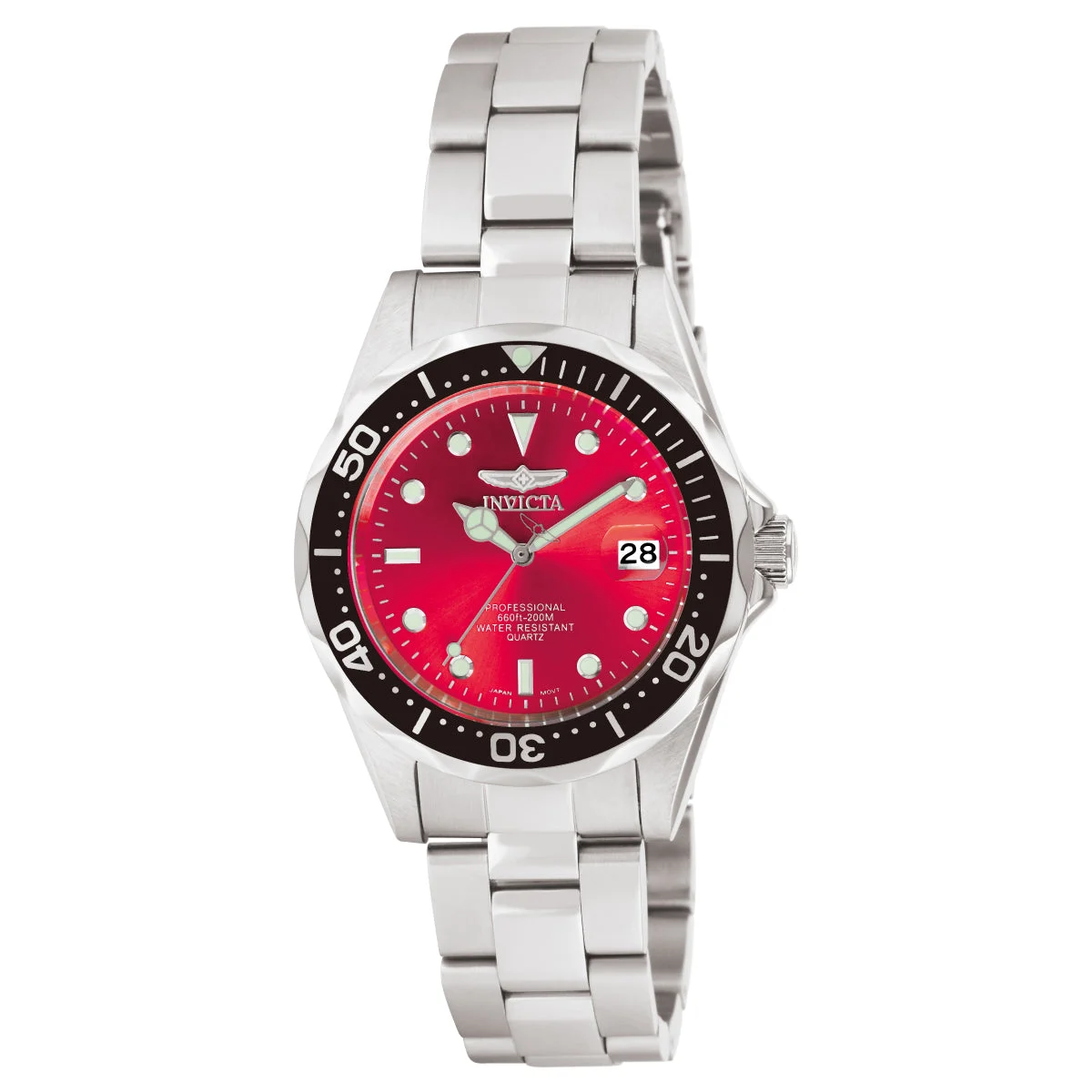 Invicta Pro Diver Watch - 37.5mm, Steel (10666) 37.5 mm kol saati