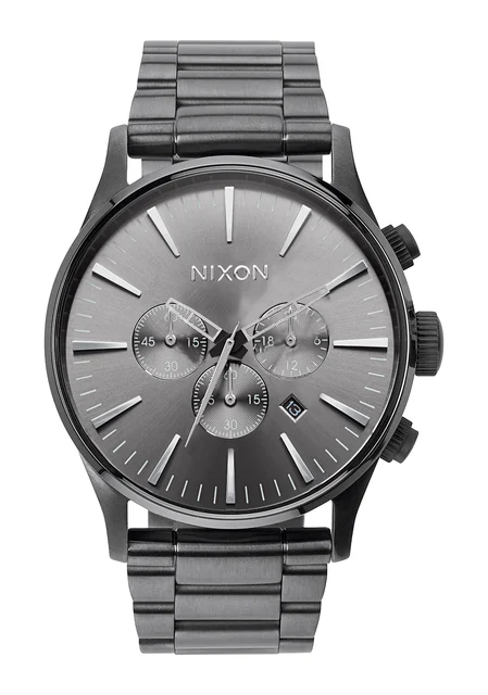 Nixon US Sentry Chrono - All Gunmetal A1390-632-00 kol saati