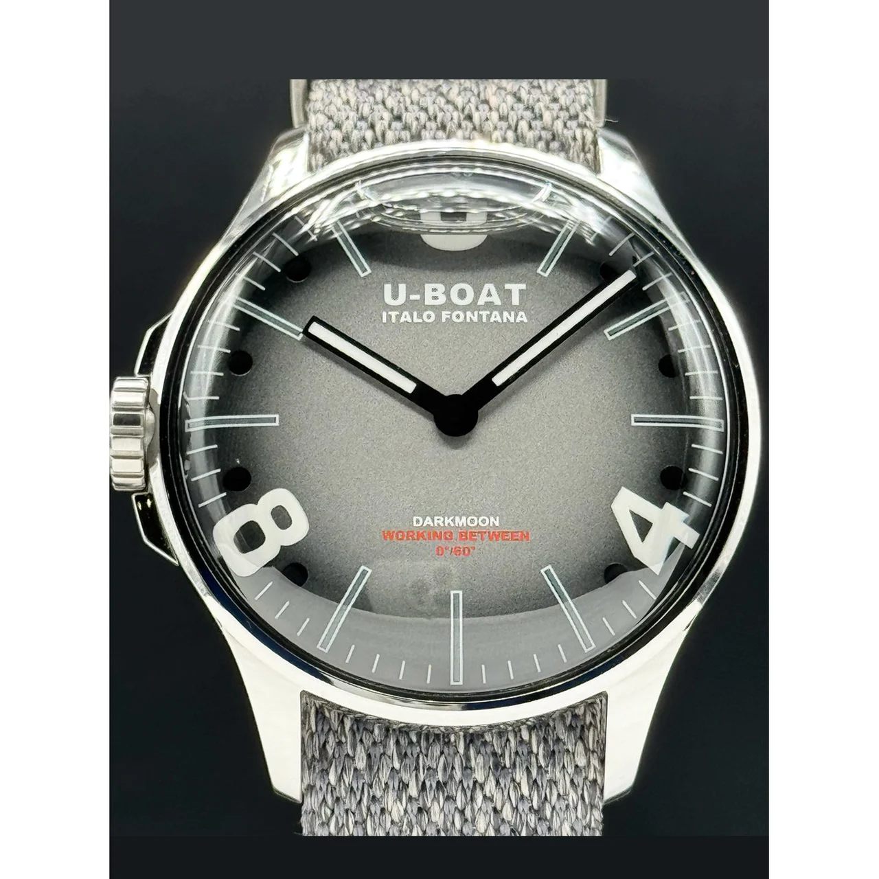 U-Boat Darkmoon 44mm Grey SS 210000074380 44 mm kol saati