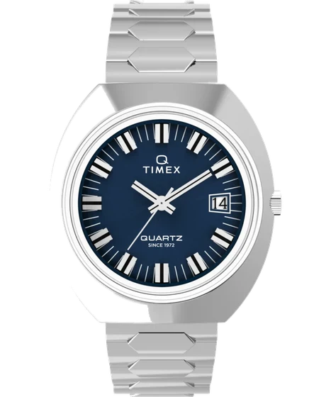 Timex Time Machine Reissue 39mm Stainless Steel Bracelet Watch TW2Y33100 kol saati