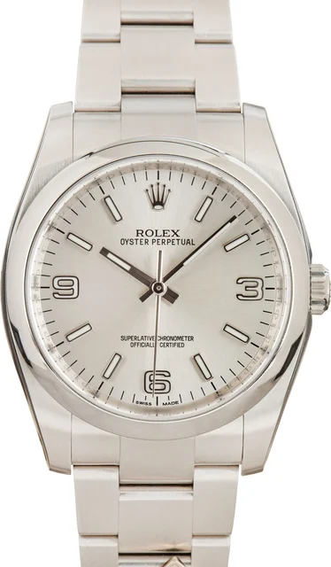 Rolex Oyster Perpetual 116000 Concentric Blue Dial kol saati