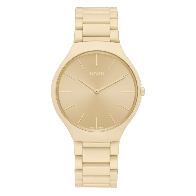 Rado True Thinline Les Couleurs™ Le Corbusier Cream white 32001 R27090602 39 mm kol saati