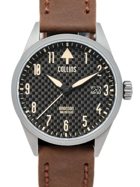 Collins Bronson Automatic Watch with 40mm Gun Metal PVD Case and AR Sapphire Crystal #CWA0