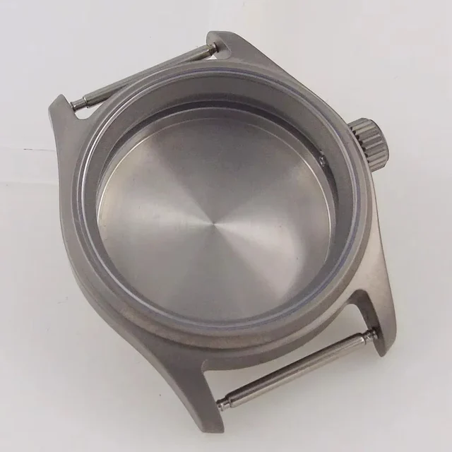 Tandorio Titanium Pilot Case 36mm 39mm for miyota8215 821A ETA 2836 2834 NH34 NH35 NH36 ET