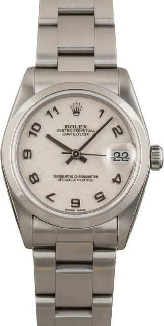 Rolex Datejust 31 ref 78240 Ivory Jubilee Dial kol saati