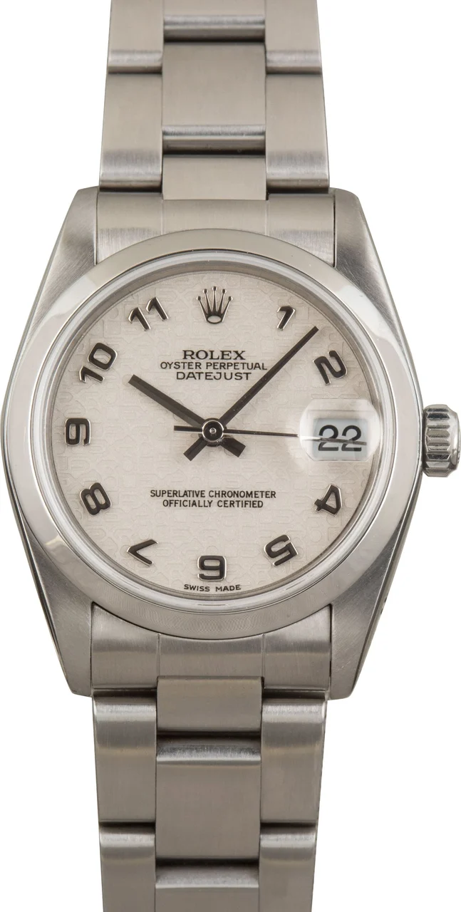 Rolex Datejust 31 ref 78240 Ivory Jubilee Dial 31 mm kol saati