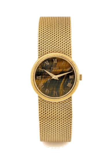 Piaget PIAGET, REF. 924, TIGER EYE DIAL, YELLOW GOLD kol saati