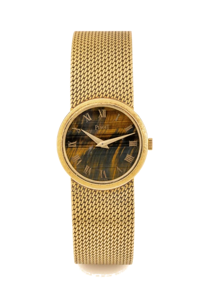 Piaget PIAGET, REF. 924, TIGER EYE DIAL, YELLOW GOLD kol saati