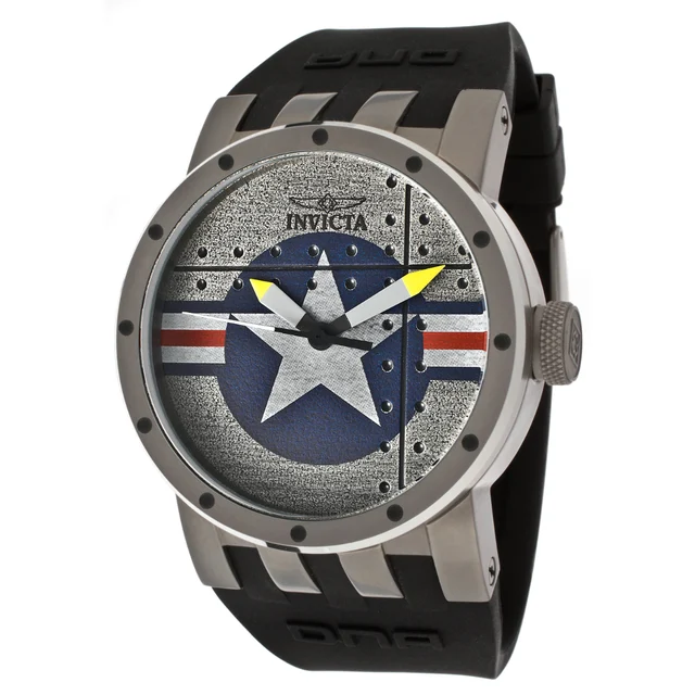 Invicta DNA Vintage Armed Forces Swiss Ronda 513 Caliber Watch - 46mm, Black (ZG-11649) ko