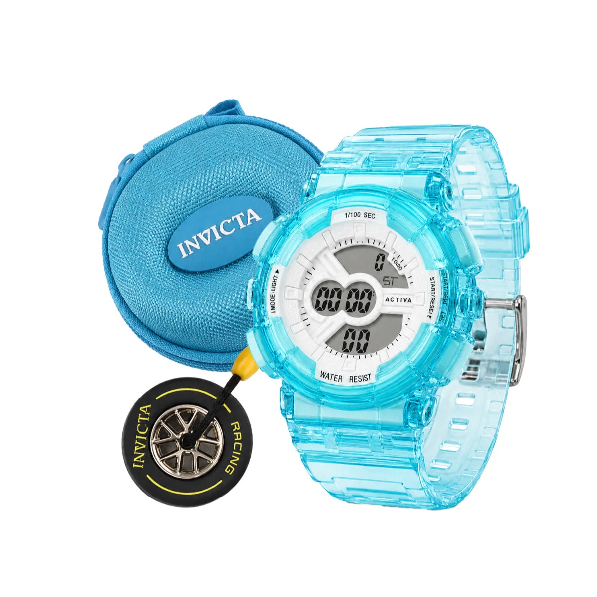 Activa Set Neon Shift Limited Edition X Invicta - Digital Watch - 43mm, Blue (ACW-GA-L-501) 43 mm kol saati