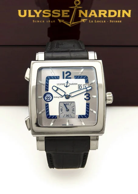Ulysse Nardin Dual Time ULYSSE NARDIN DUAL TIME REF. 243-92 STEEL A fine and rare self-win