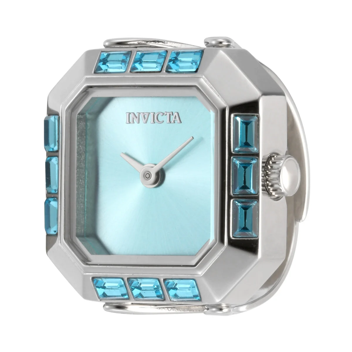 Invicta Mini Angel Ring Watch - 21.5mm. Silver (49579) kol saati