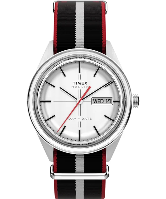 Timex Marlin® Jet Quartz 38mm Fabric Strap Watch TW2Y37300VQ kol saati