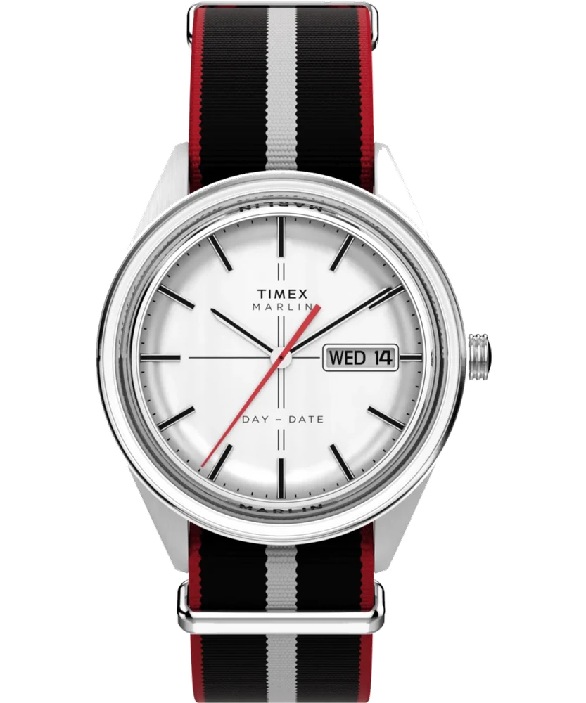Timex Marlin® Jet Quartz 38mm Fabric Strap Watch TW2Y37300 38 mm kol saati