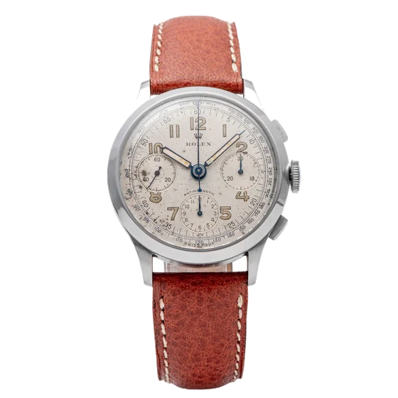 Ref. 3335 Oversize Chronograph, Minute And Hour Counters; “antimagnetic”; Stainless Steel 