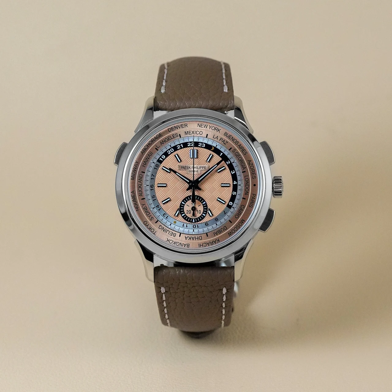 Patek Philippe World Time 57-00753 41 mm kol saati